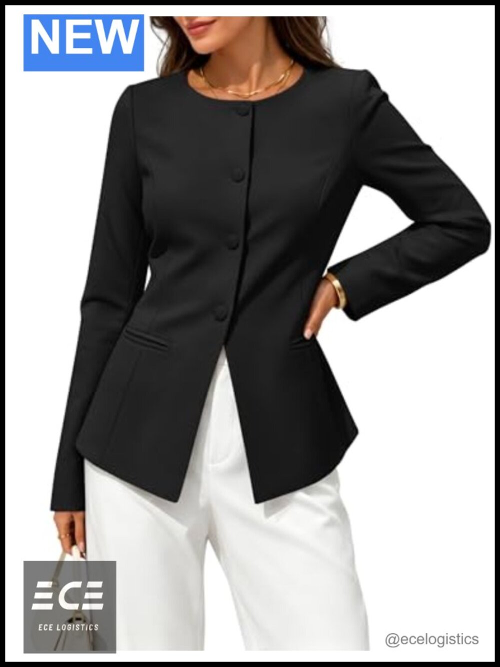 ZESICA Womens Business Casual Blazer Suit Jacket Button Down Drawstring Waist